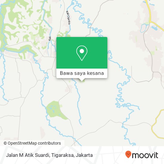 Peta Jalan M Atik Suardi, Tigaraksa