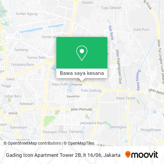 Peta Gading Icon Apartment Tower 2B, lt 16 / 06