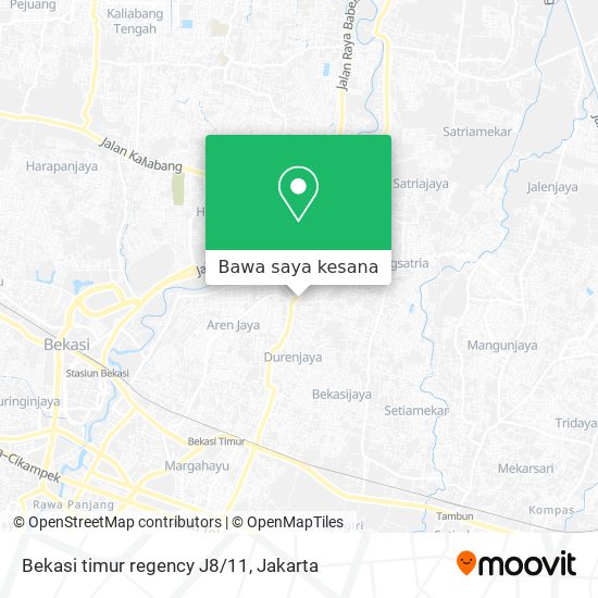 Peta Bekasi timur regency J8/11