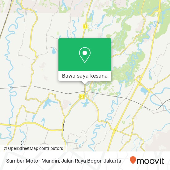 Peta Sumber Motor Mandiri, Jalan Raya Bogor