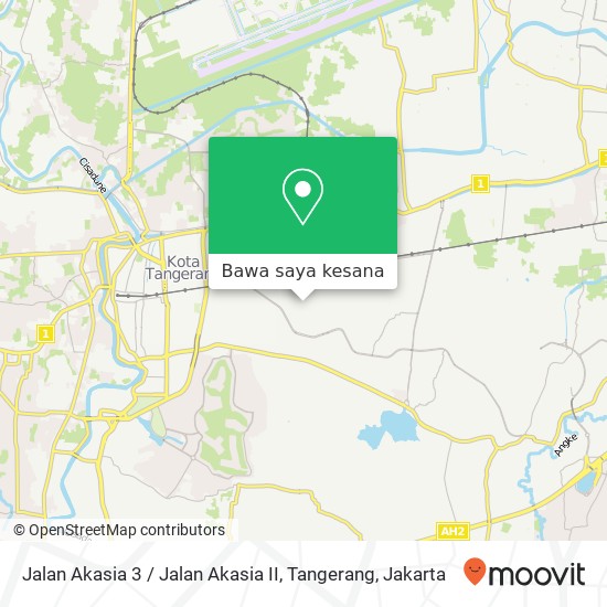 Peta Jalan Akasia 3 / Jalan Akasia II, Tangerang