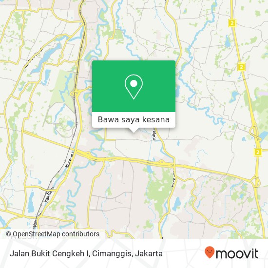 Peta Jalan Bukit Cengkeh I, Cimanggis