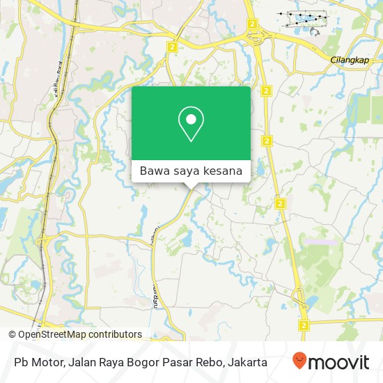 Peta Pb Motor, Jalan Raya Bogor Pasar Rebo