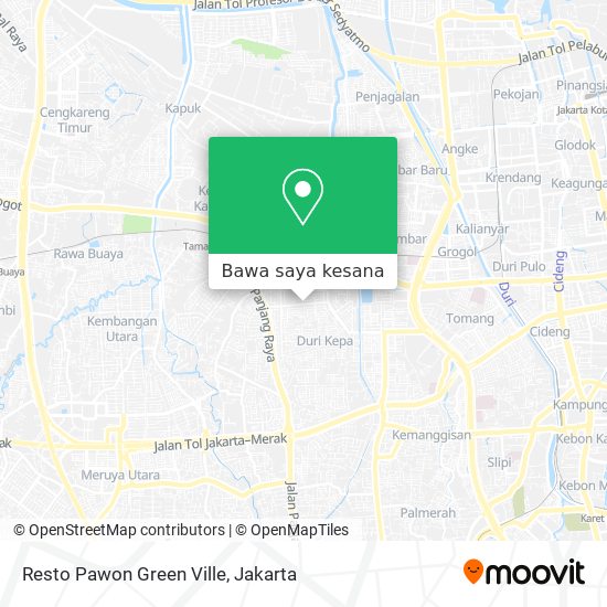 Peta Resto Pawon Green Ville