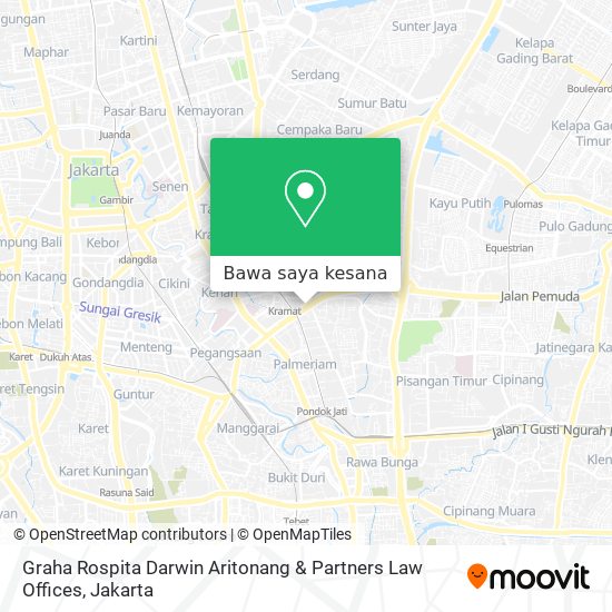Peta Graha Rospita Darwin Aritonang & Partners Law Offices
