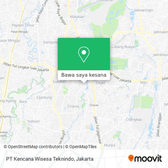Peta PT Kencana Wisesa Teknindo