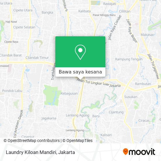 Peta Laundry Kiloan Mandiri