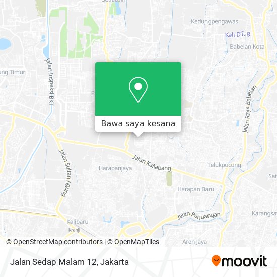 Peta Jalan Sedap Malam 12