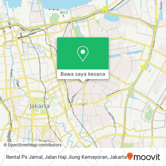 Peta Rental Ps Jamal, Jalan Haji Jiung Kemayoran