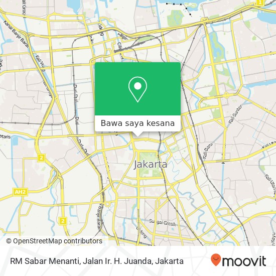 Peta RM Sabar Menanti, Jalan Ir. H. Juanda