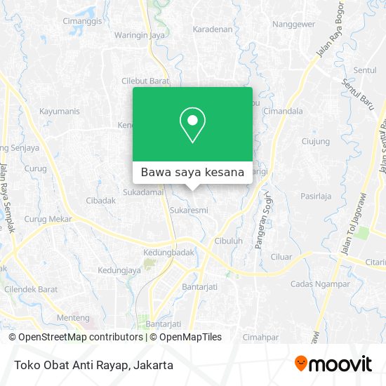 Peta Toko Obat Anti Rayap