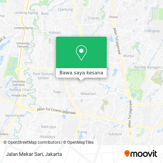 Peta Jalan Mekar Sari