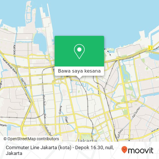 Peta Commuter Line Jakarta (kota) - Depok 16.30, null