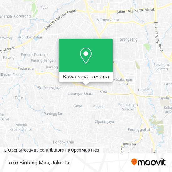 Peta Toko Bintang Mas