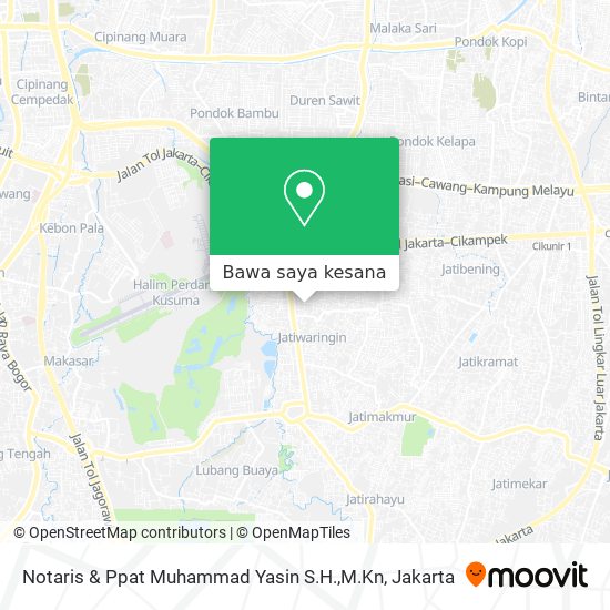 Peta Notaris & Ppat Muhammad Yasin S.H.,M.Kn