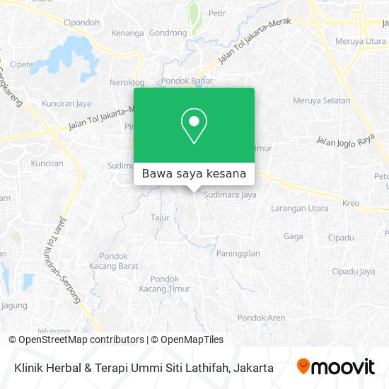 Peta Klinik Herbal & Terapi Ummi Siti Lathifah
