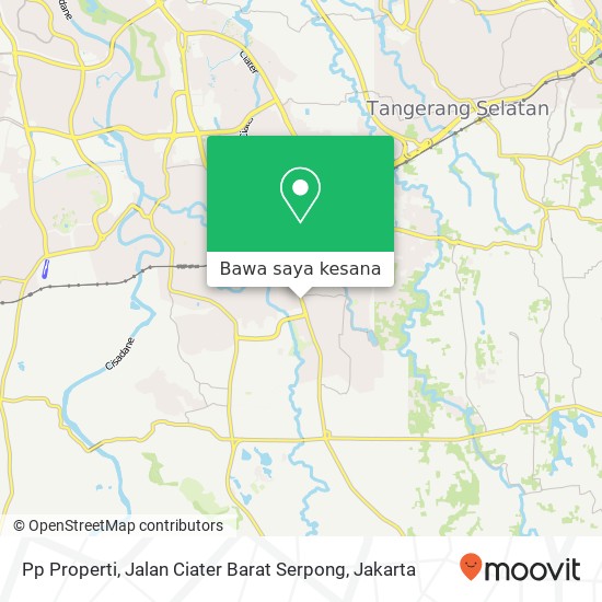 Peta Pp Properti, Jalan Ciater Barat Serpong