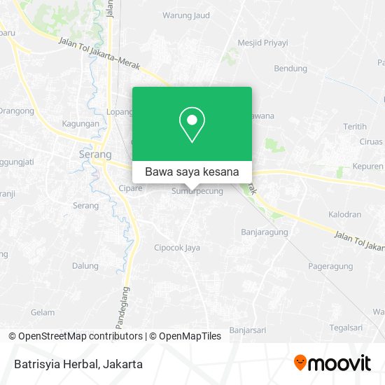 Peta Batrisyia Herbal, Serang