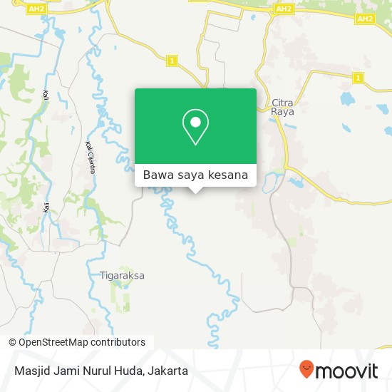 Peta Masjid Jami Nurul Huda, Jalan Desa Ciapus