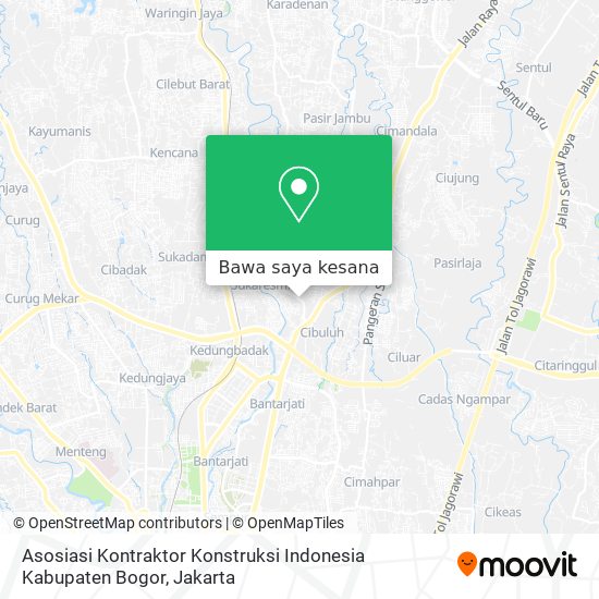 Peta Asosiasi Kontraktor Konstruksi Indonesia Kabupaten Bogor