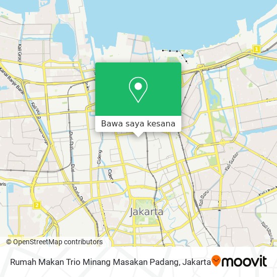 Peta Rumah Makan Trio Minang Masakan Padang