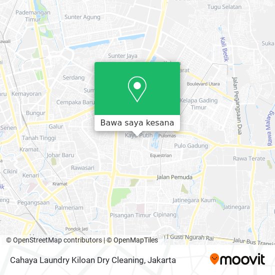 Peta Cahaya Laundry Kiloan Dry Cleaning