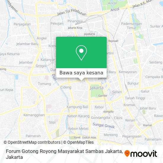 Peta Forum Gotong Royong Masyarakat Sambas Jakarta