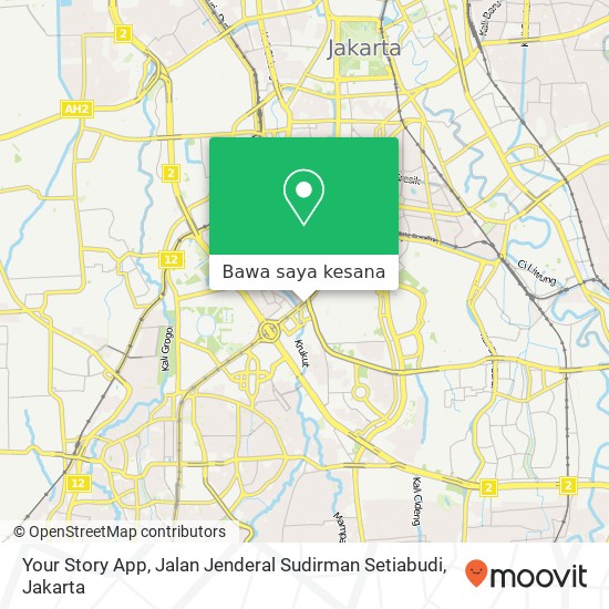 Peta Your Story App, Jalan Jenderal Sudirman Setiabudi