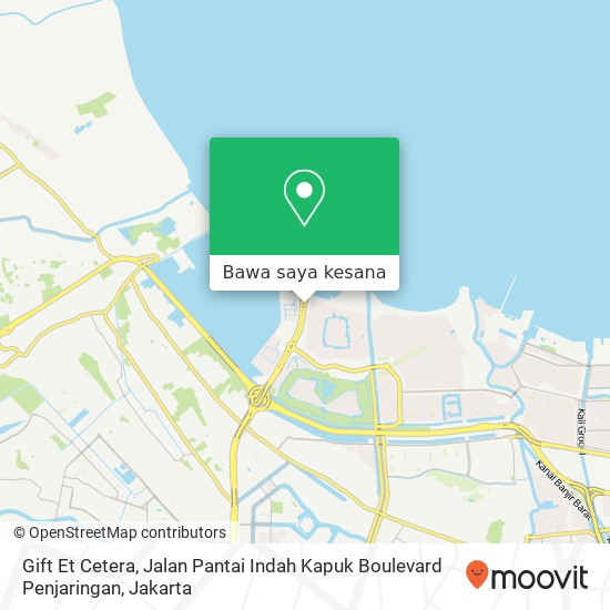 Peta Gift Et Cetera, Jalan Pantai Indah Kapuk Boulevard Penjaringan