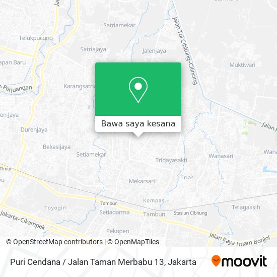 Peta Puri Cendana / Jalan Taman Merbabu 13