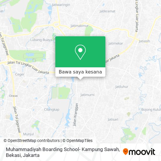 Peta Muhammadiyah Boarding School- Kampung Sawah, Bekasi