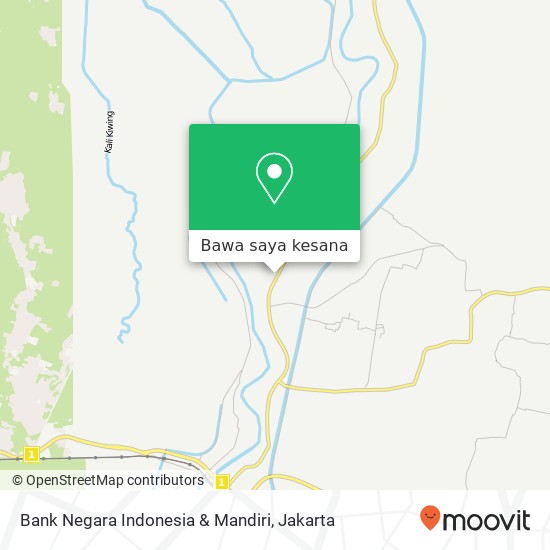 Peta Bank Negara Indonesia & Mandiri, Karawang Barat