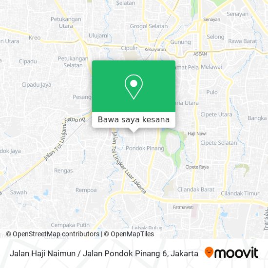 Peta Jalan Haji Naimun / Jalan Pondok Pinang 6