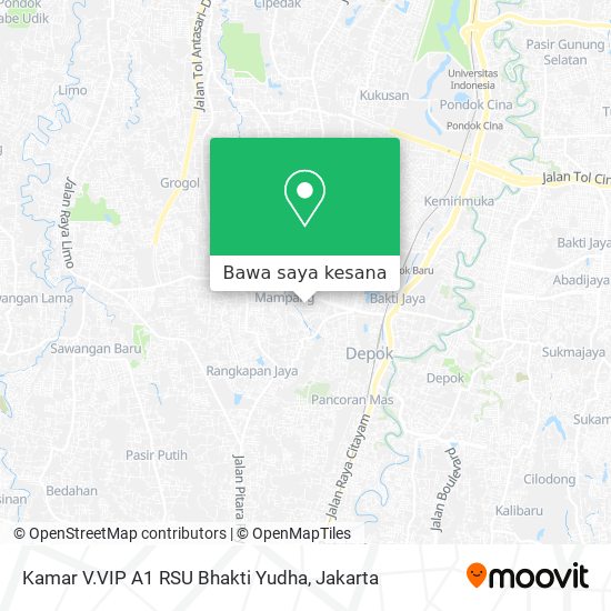 Peta Kamar V.VIP A1 RSU Bhakti Yudha