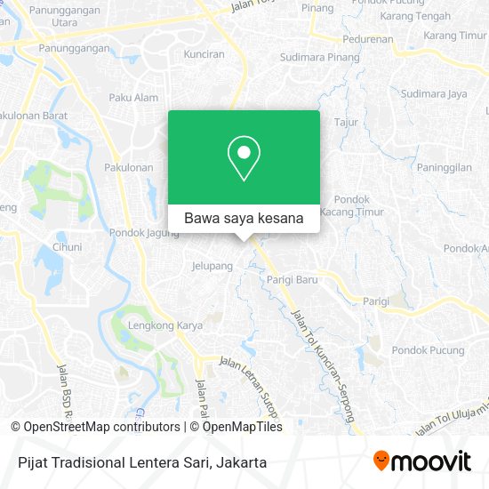 Peta Pijat Tradisional Lentera Sari