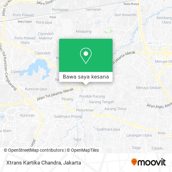 Peta Xtrans Kartika Chandra