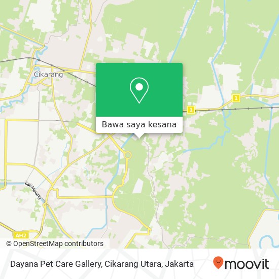 Peta Dayana Pet Care Gallery, Cikarang Utara