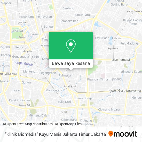 Peta "Klinik Biomedis" Kayu Manis Jakarta Timur