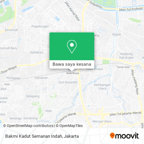Peta Bakmi Kadut Semanan Indah