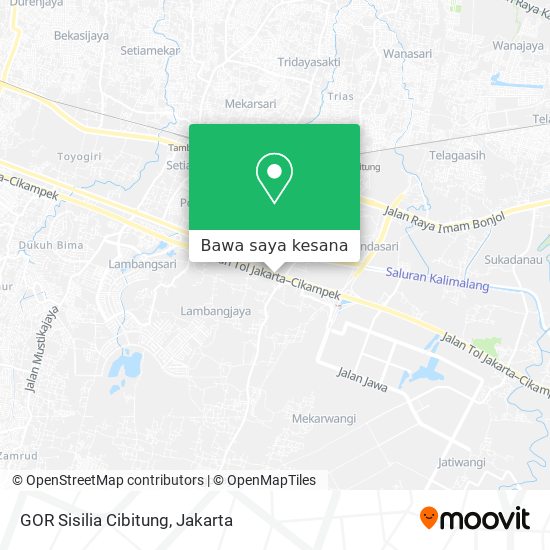 Peta GOR Sisilia Cibitung
