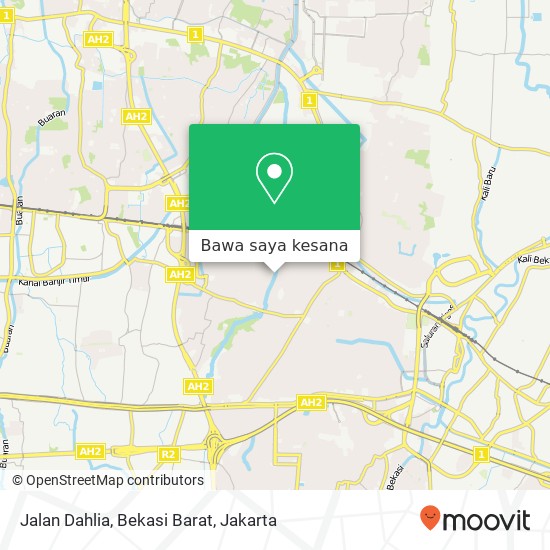 Peta Jalan Dahlia, Bekasi Barat