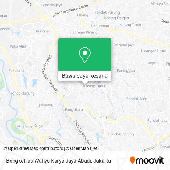 Peta Bengkel las Wahyu Karya Jaya Abadi