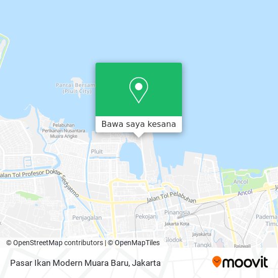 Peta Pasar Ikan Modern Muara Baru