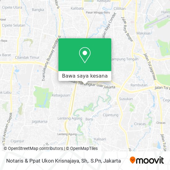 Peta Notaris & Ppat Ukon Krisnajaya, Sh,. S.Pn