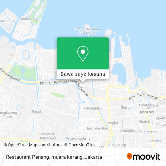 Peta Restaurant Penang, muara karang