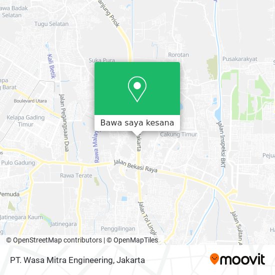 Peta PT. Wasa Mitra Engineering