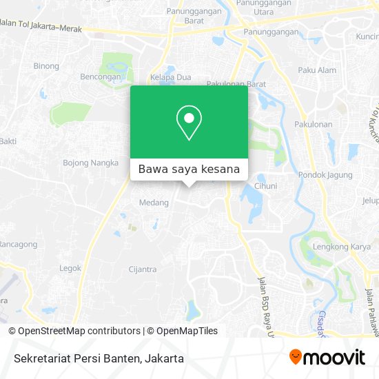 Peta Sekretariat Persi Banten