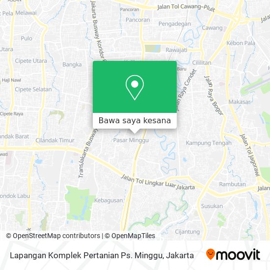Peta Lapangan Komplek Pertanian Ps. Minggu