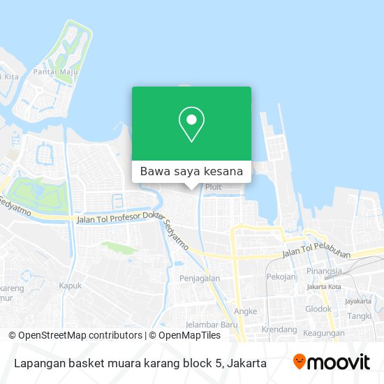 Peta Lapangan basket muara karang block 5