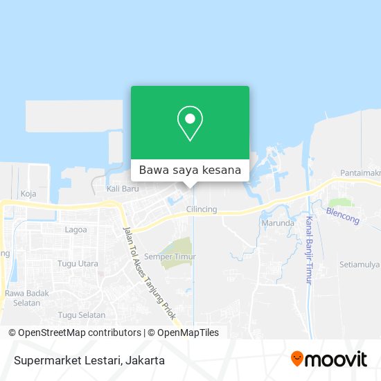 Peta Supermarket Lestari